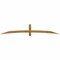 Ekena Millwork Bellingham Rough Sawn Timber Gable Bracket, Western Red Cedar, 108"W x 18"H x 4"D x 4"F, 4/12 Pitch GBW108X18X0404BEL00RWR - alternate 1